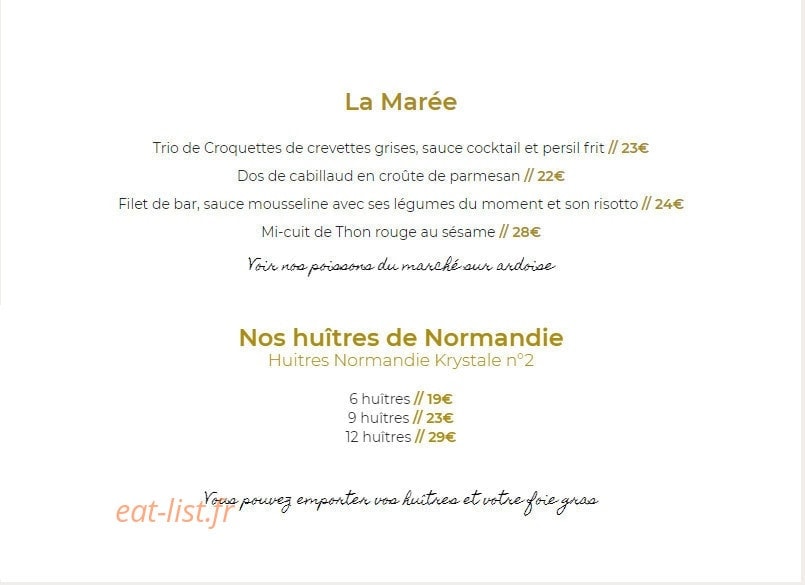 Le Comptoir — carte page 5