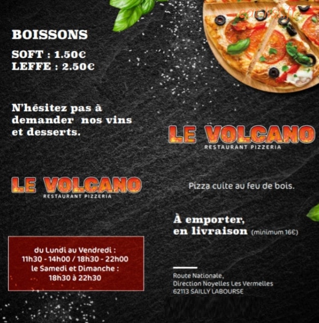 Le Volcano — carte page 1