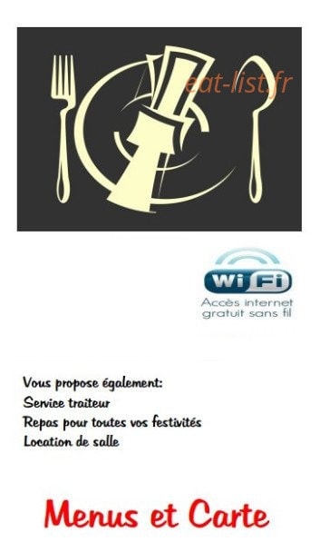 Au fin gourmet — carte page 1