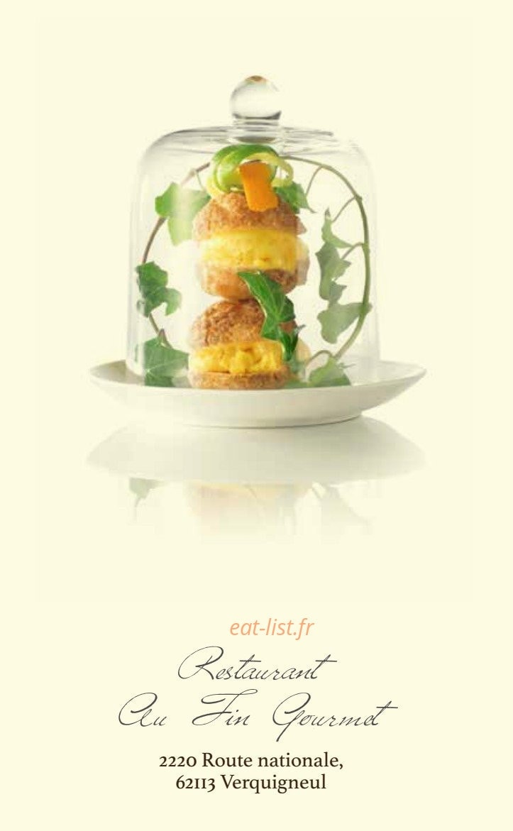 Au fin gourmet — carte page 6