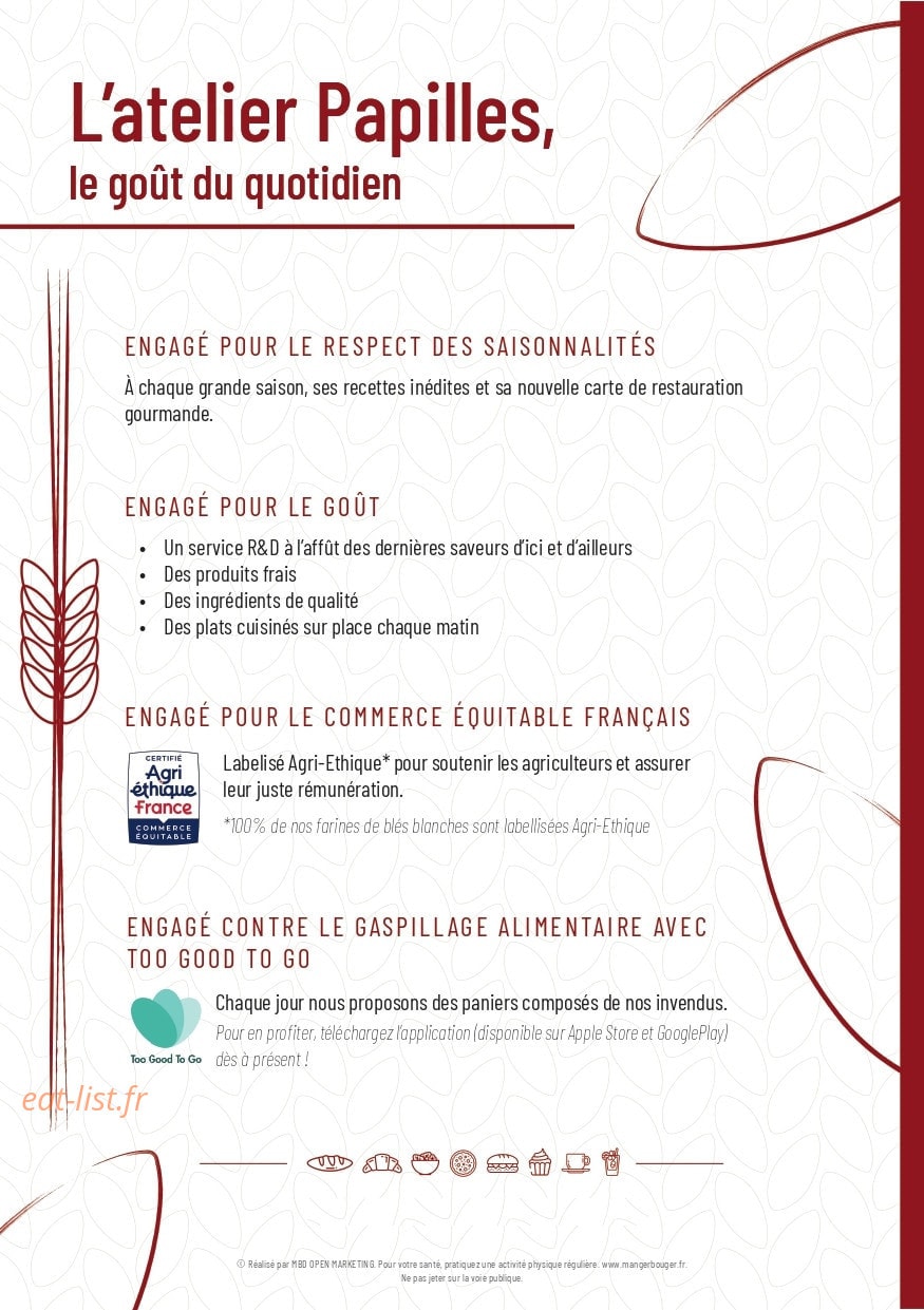 L'atelier Papilles — carte page 8