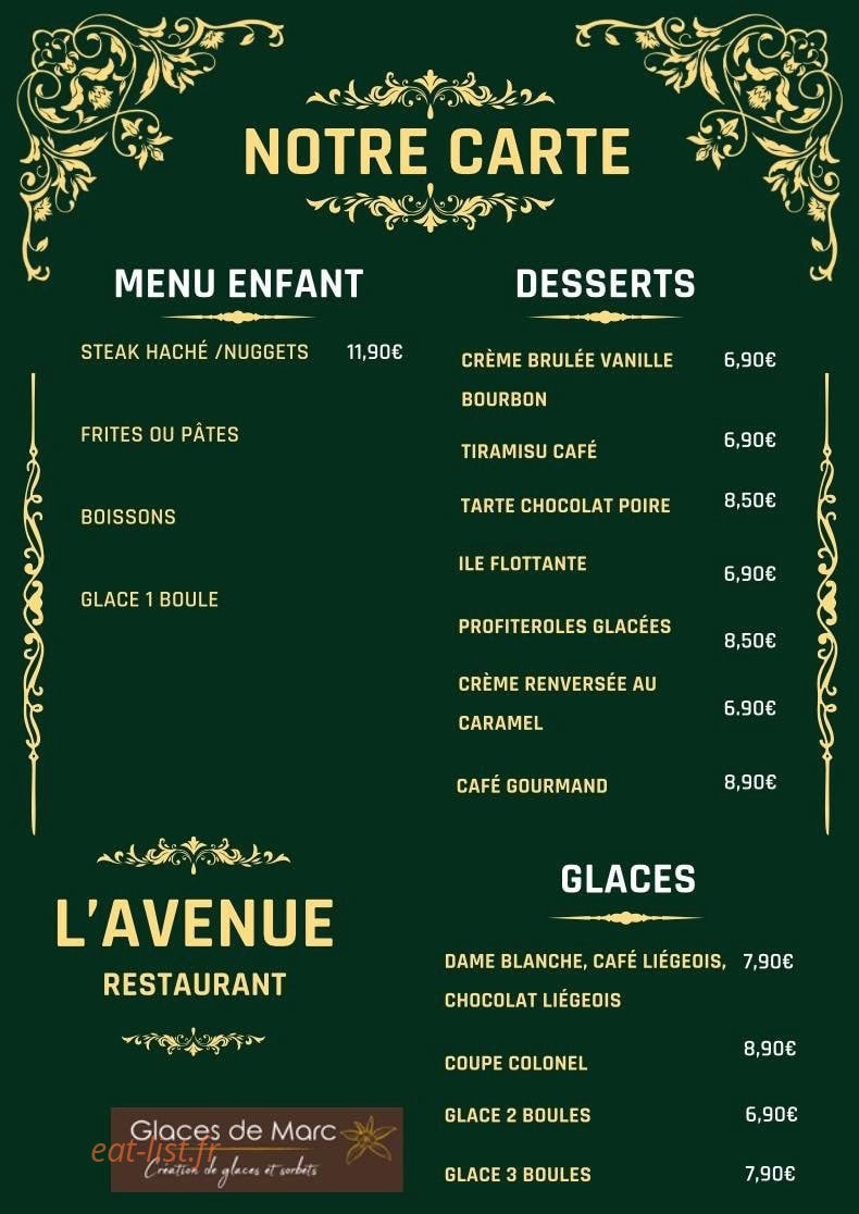 L’Avenue — carte page 2