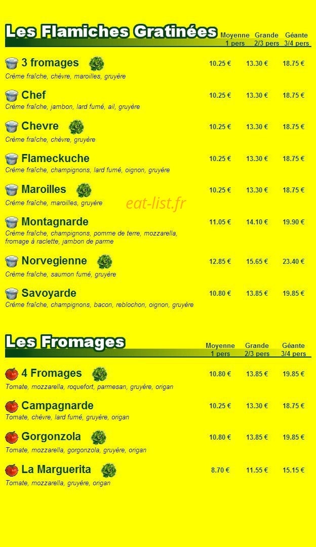 La Tourtière — carte page 4