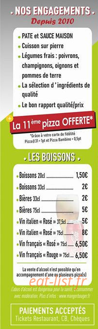 Tradi pizza — carte page 4