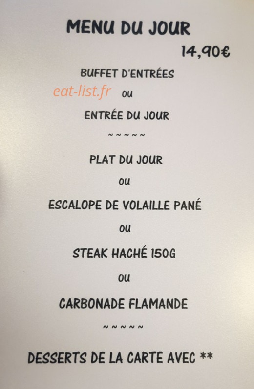 La Taverne — carte page 2