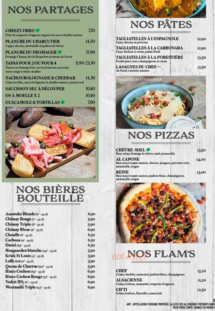 Beers & Co — carte page 1