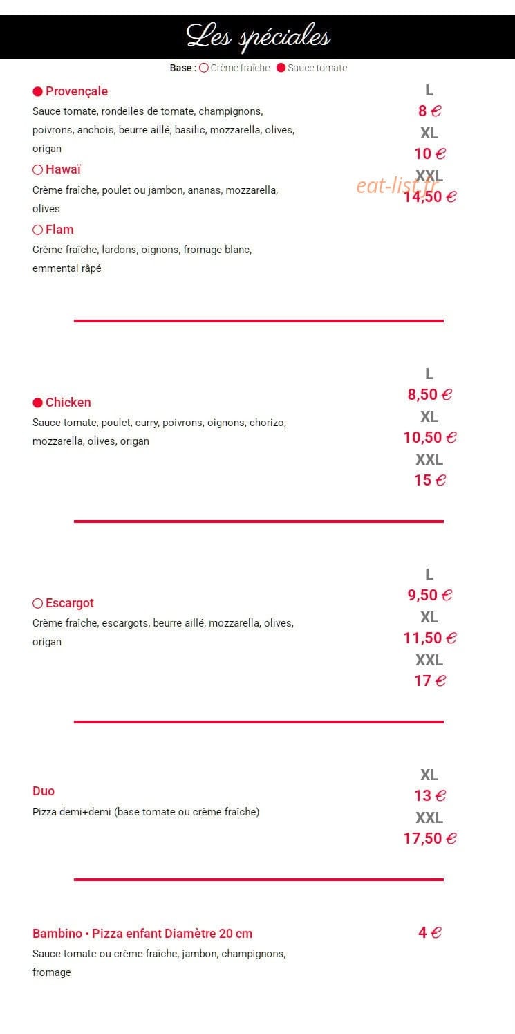 Maxi Pizz — carte page 3