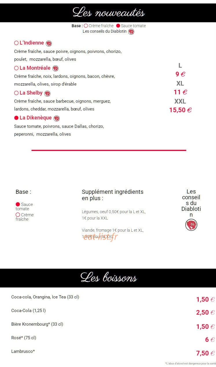 Maxi Pizz — carte page 4