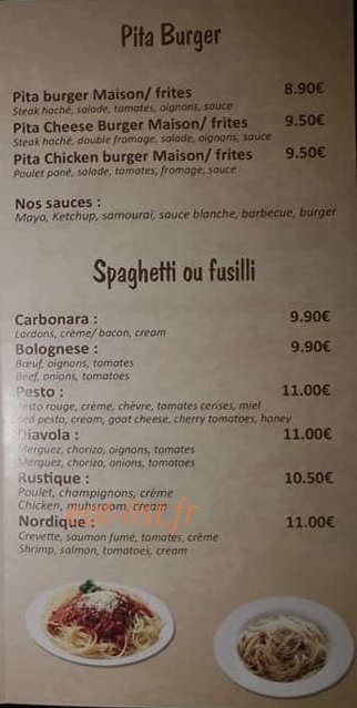 La Taverne — carte page 6
