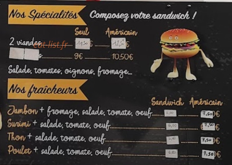 Friterie du village — carte page 2