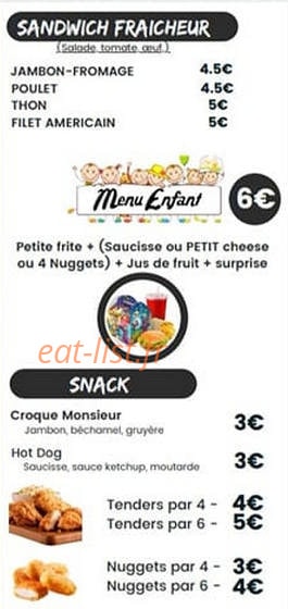 Friterie Boyelles — carte page 4