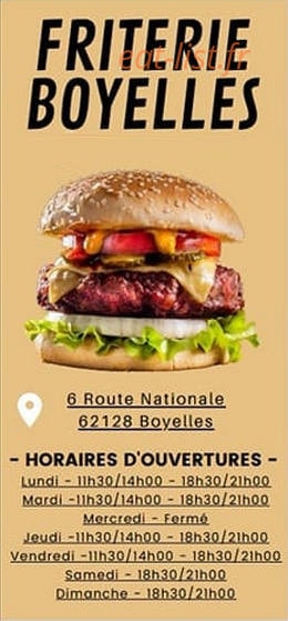 Friterie Boyelles — carte page 1