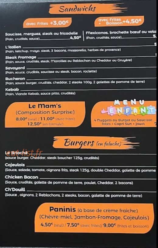 Chez Mam'S — carte page 2