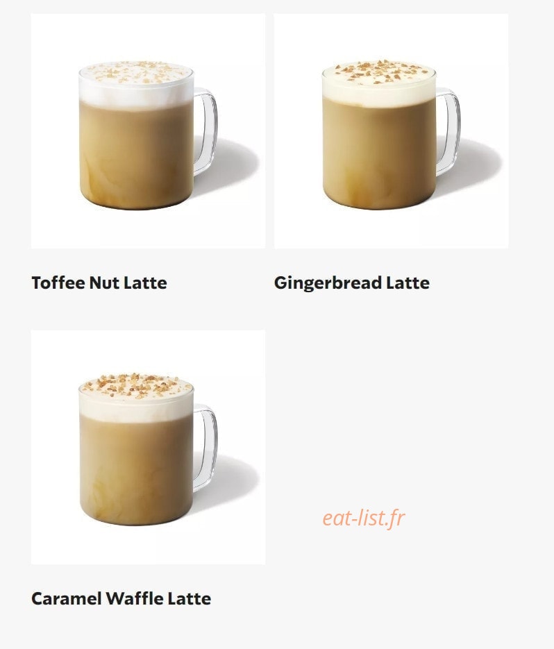 Starbucks Coffee — carte page 19