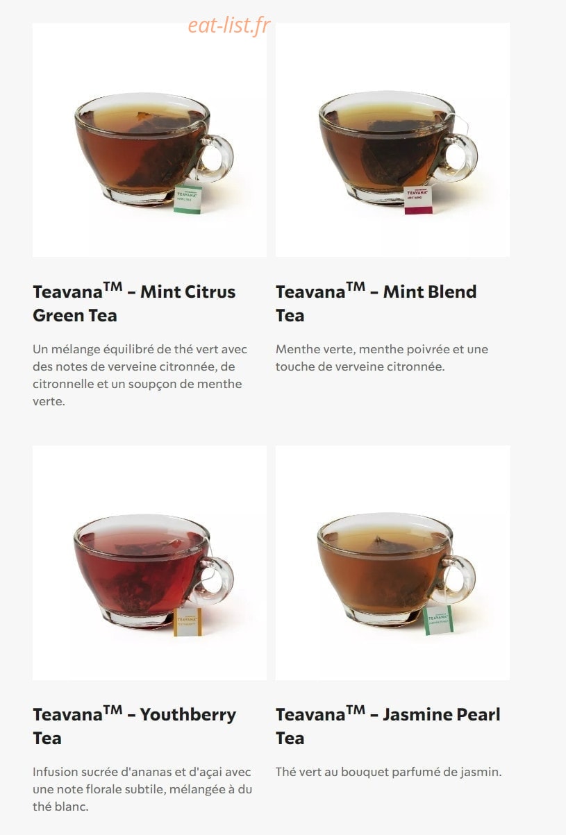 Starbucks Coffee — carte page 30