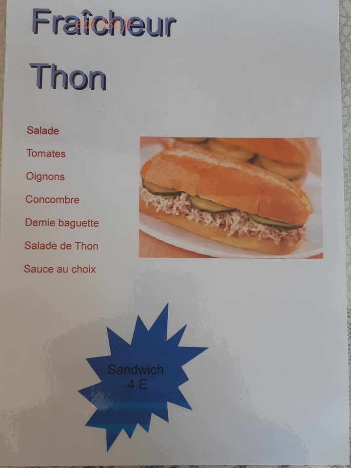 La Barque à Frites — carte page 4