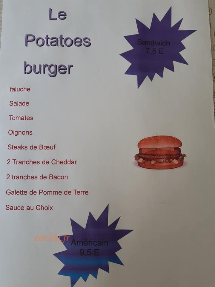La Barque à Frites — carte page 5