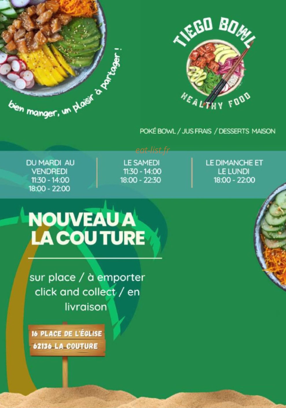 Tiego Bowl — carte page 1
