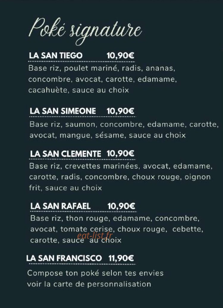 Tiego Bowl — carte page 2