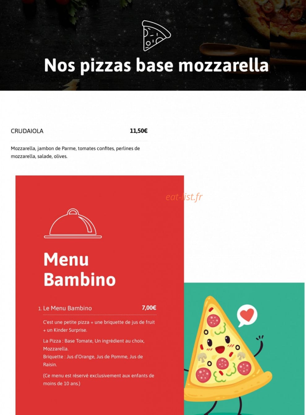 La Pizza de la Nonna — carte page 5