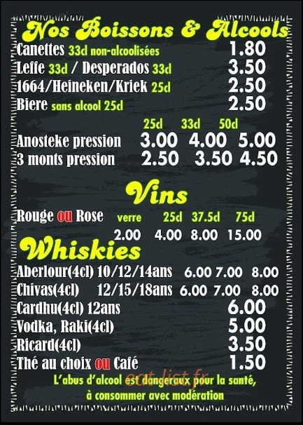 İstanbul kebab — carte page 3