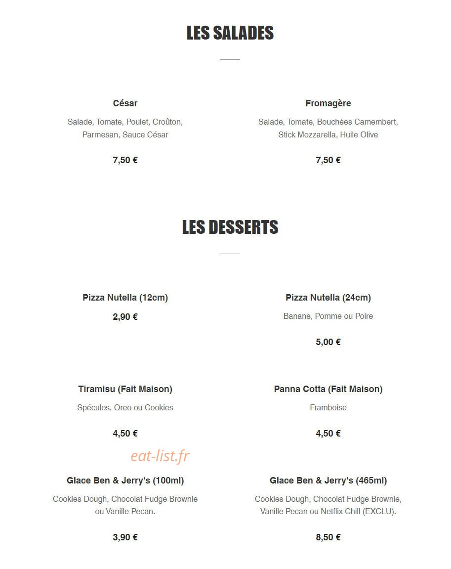 Pizz'Eli — carte page 7