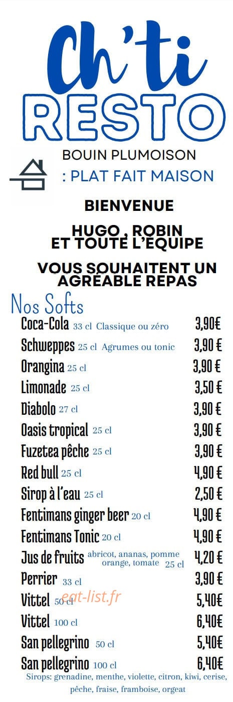 Ch’ti Resto — carte page 4