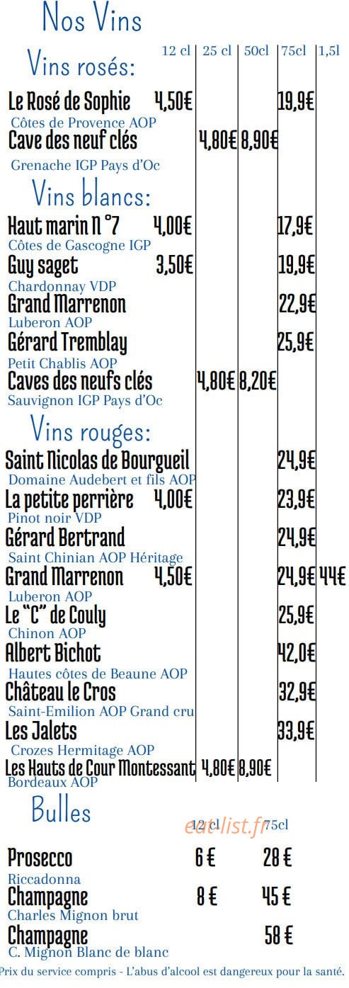 Ch’ti Resto — carte page 6