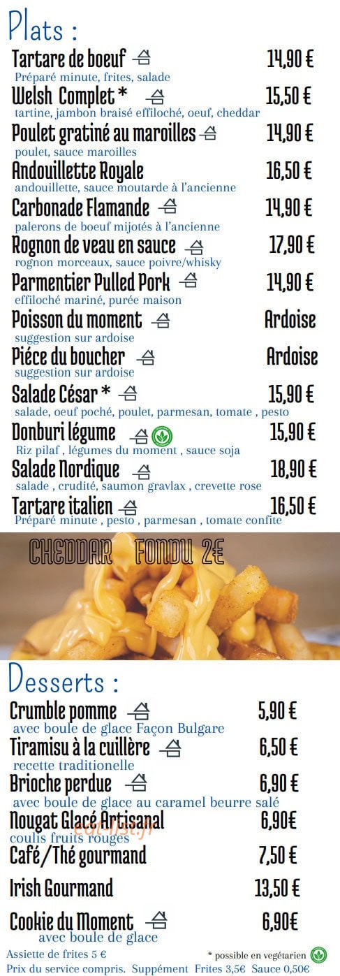 Ch’ti Resto — carte page 2