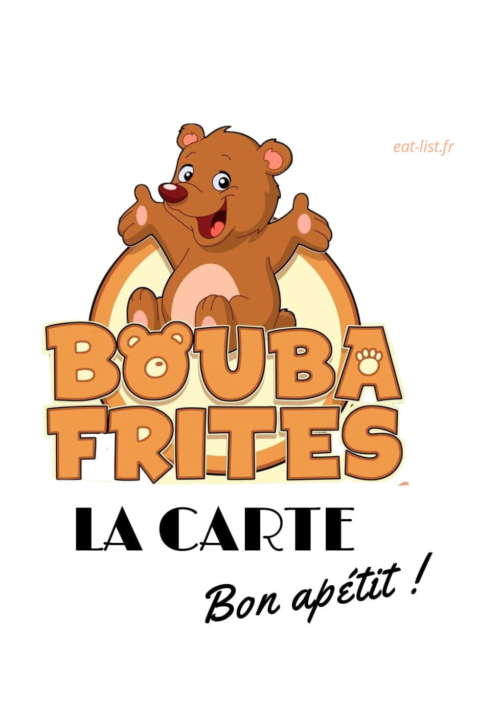 Bouba Frites — carte page 1