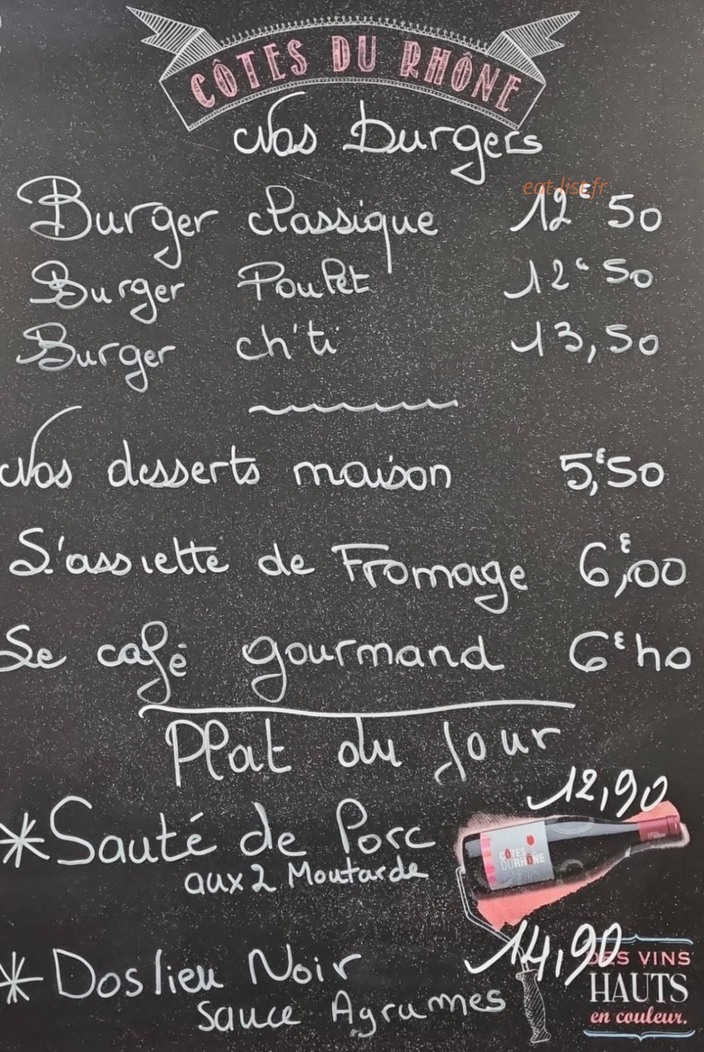 Café du Commerce — carte page 1