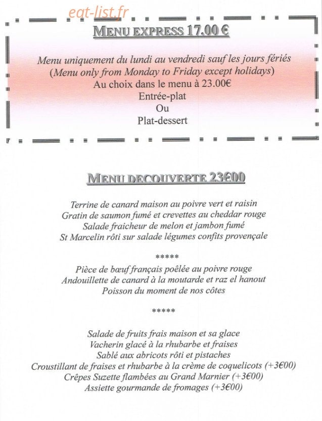 La Bretèche — carte page 1