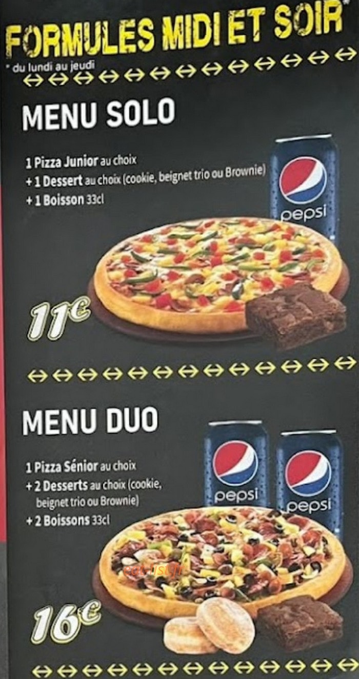 Pizza Crousty — carte page 3