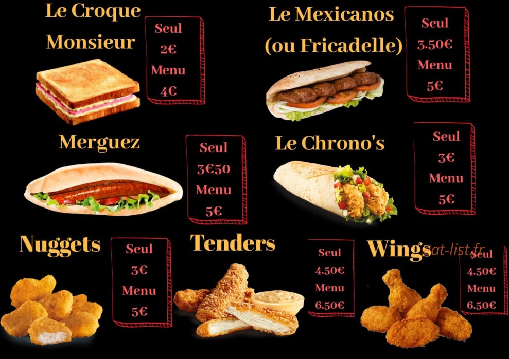 Chic'n Food — carte page 3