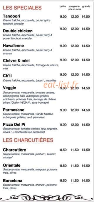 Pizza Del Pi — carte page 4