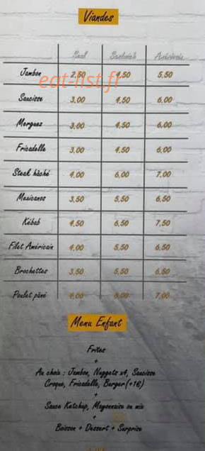 Frites et Compagnie — carte page 3
