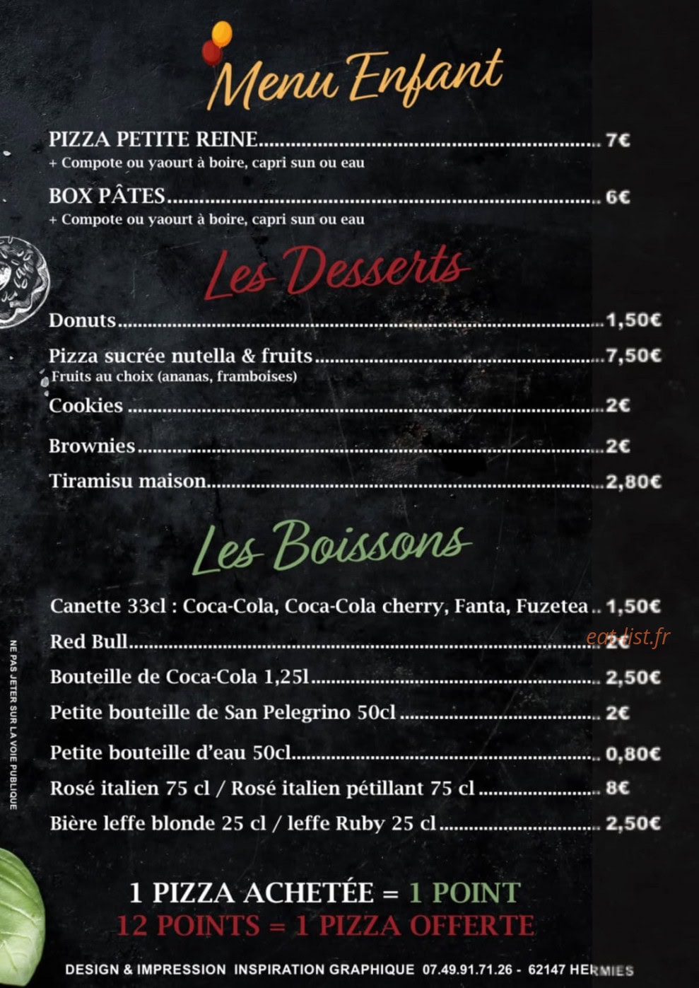 Chez Capellino — carte page 4