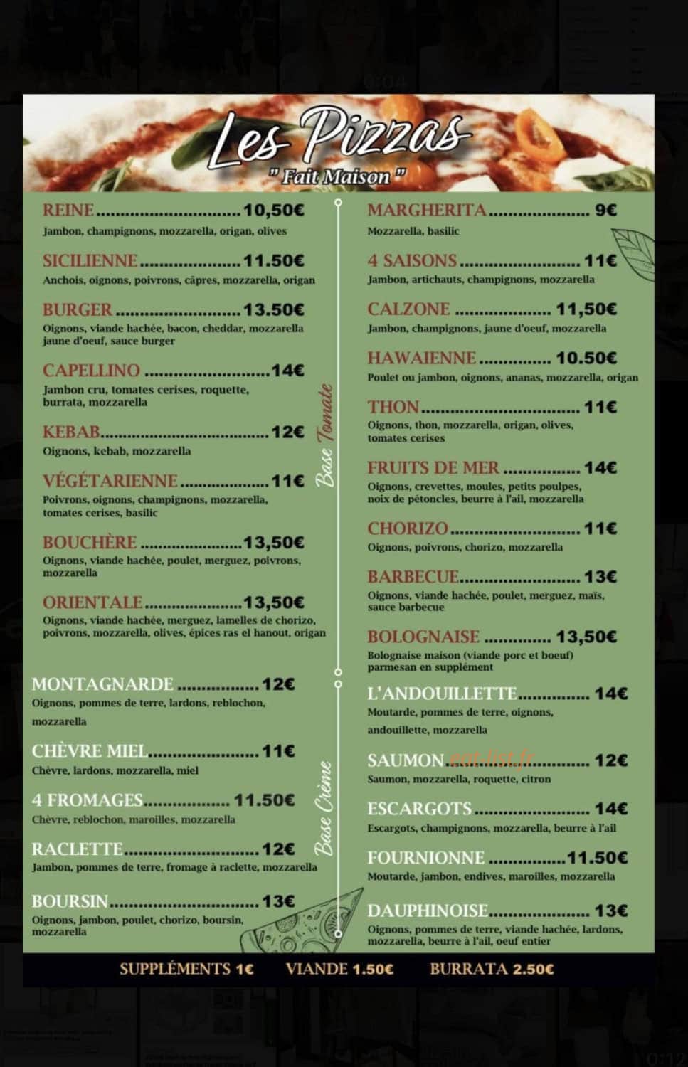Chez Capellino — carte page 2