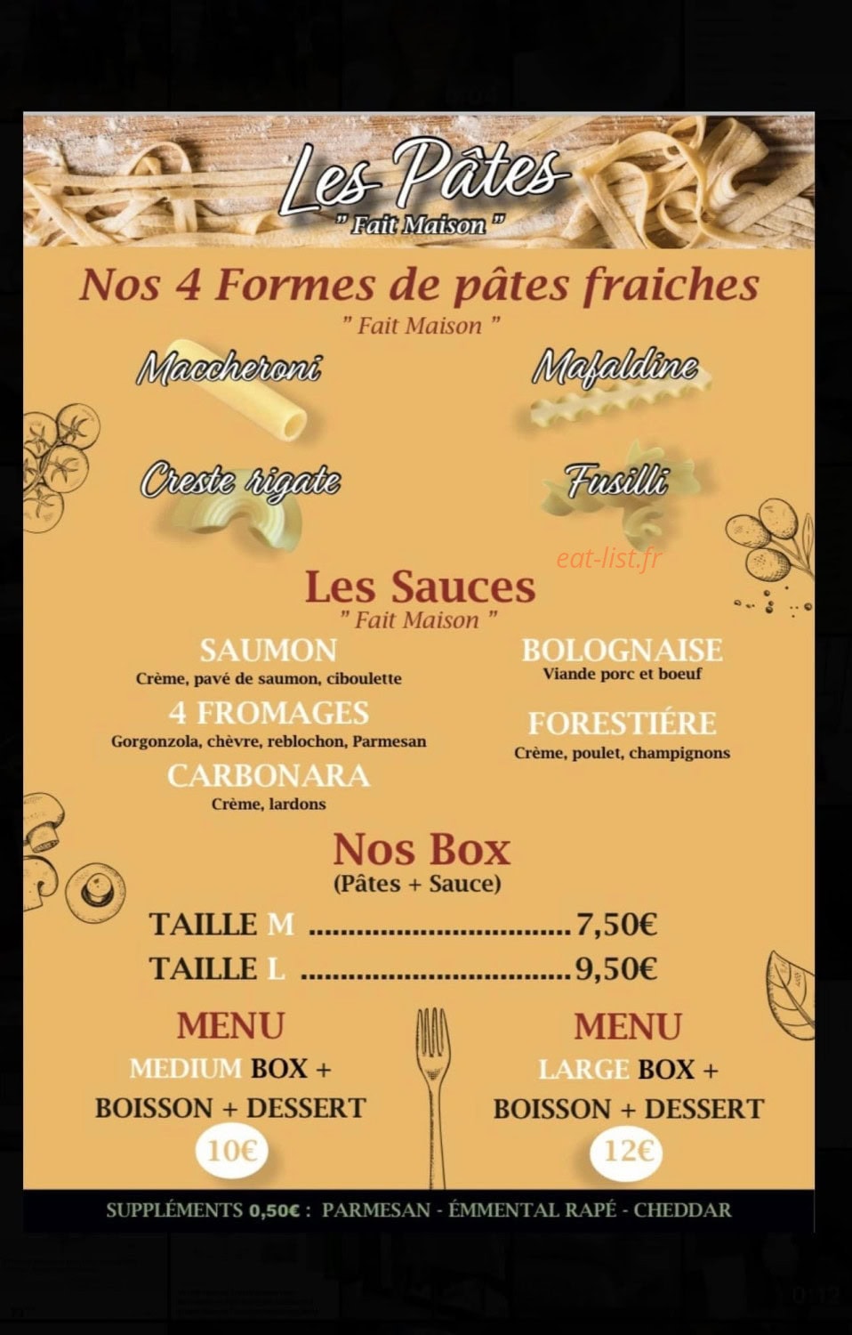 Chez Capellino — carte page 3