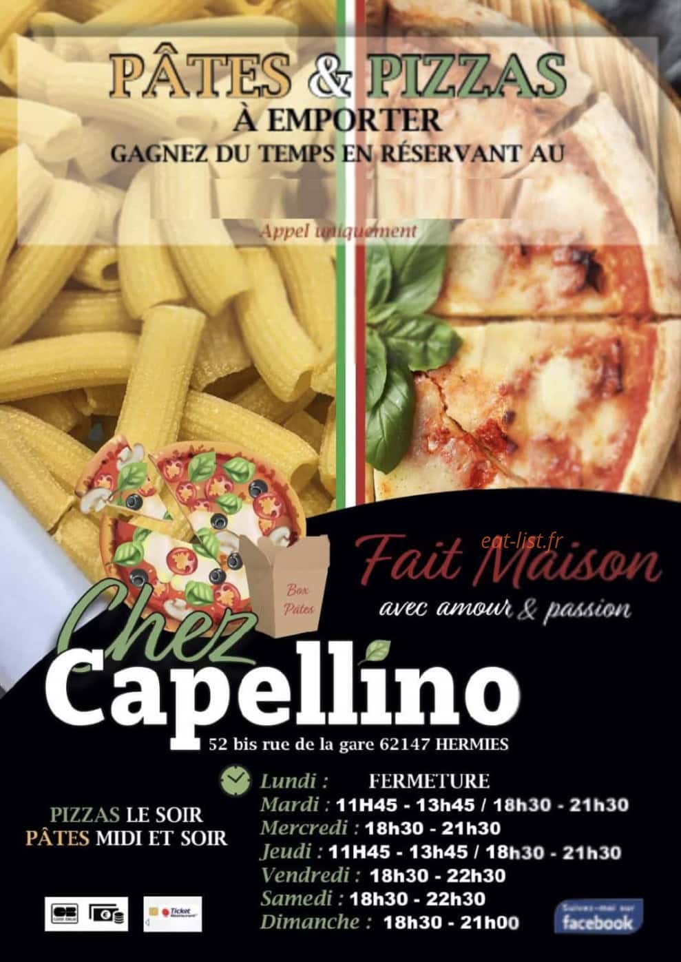 Chez Capellino — carte page 1