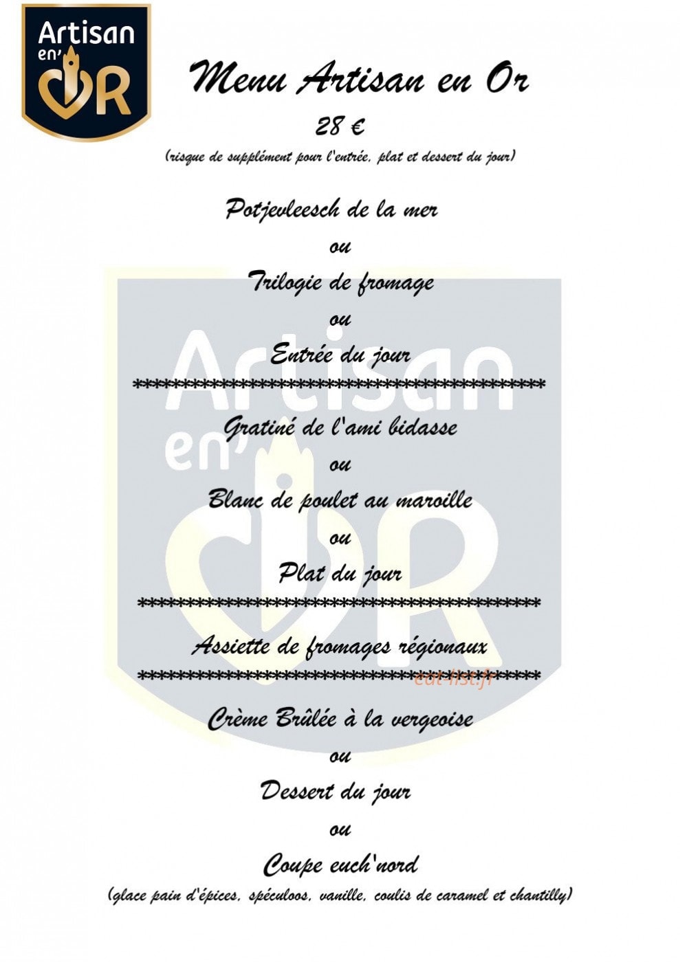 Au pain d’Alouette — carte page 1