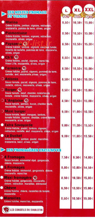 Maxi Pizz — carte page 3