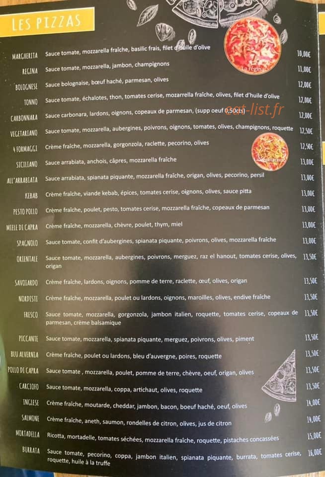 La Bellissima Pasta — carte page 2