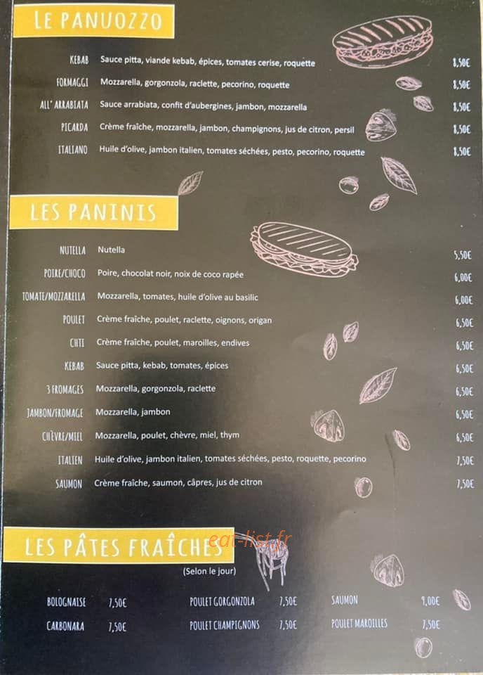 La Bellissima Pasta — carte page 3