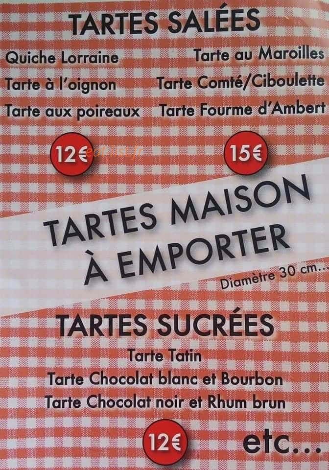 Le petit resto — carte page 1