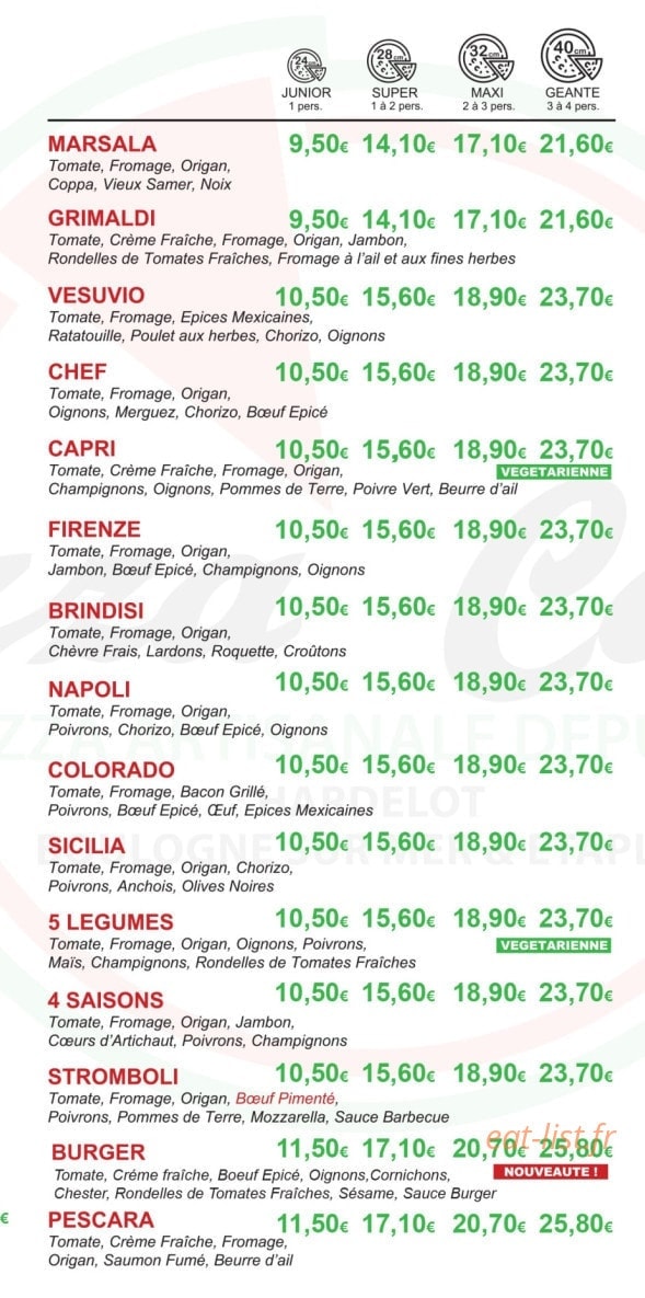Spizza Carola — carte page 3