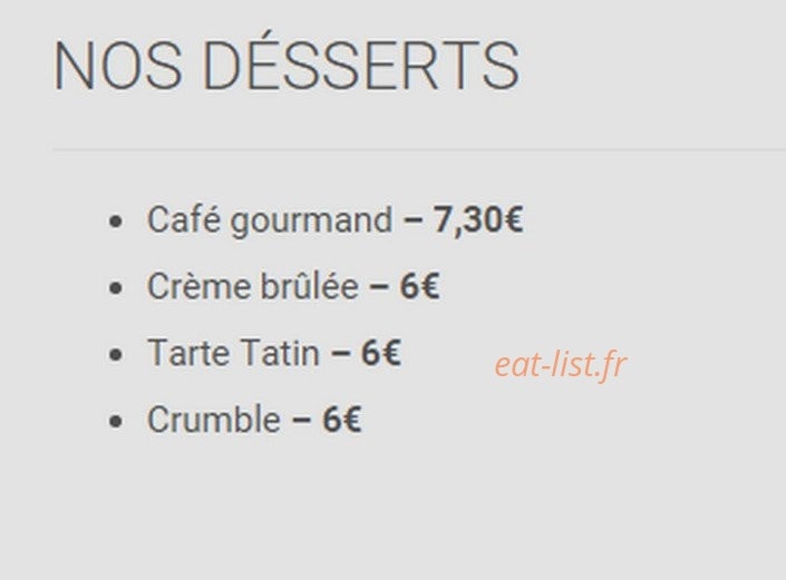 La crêpe dorée — carte page 10