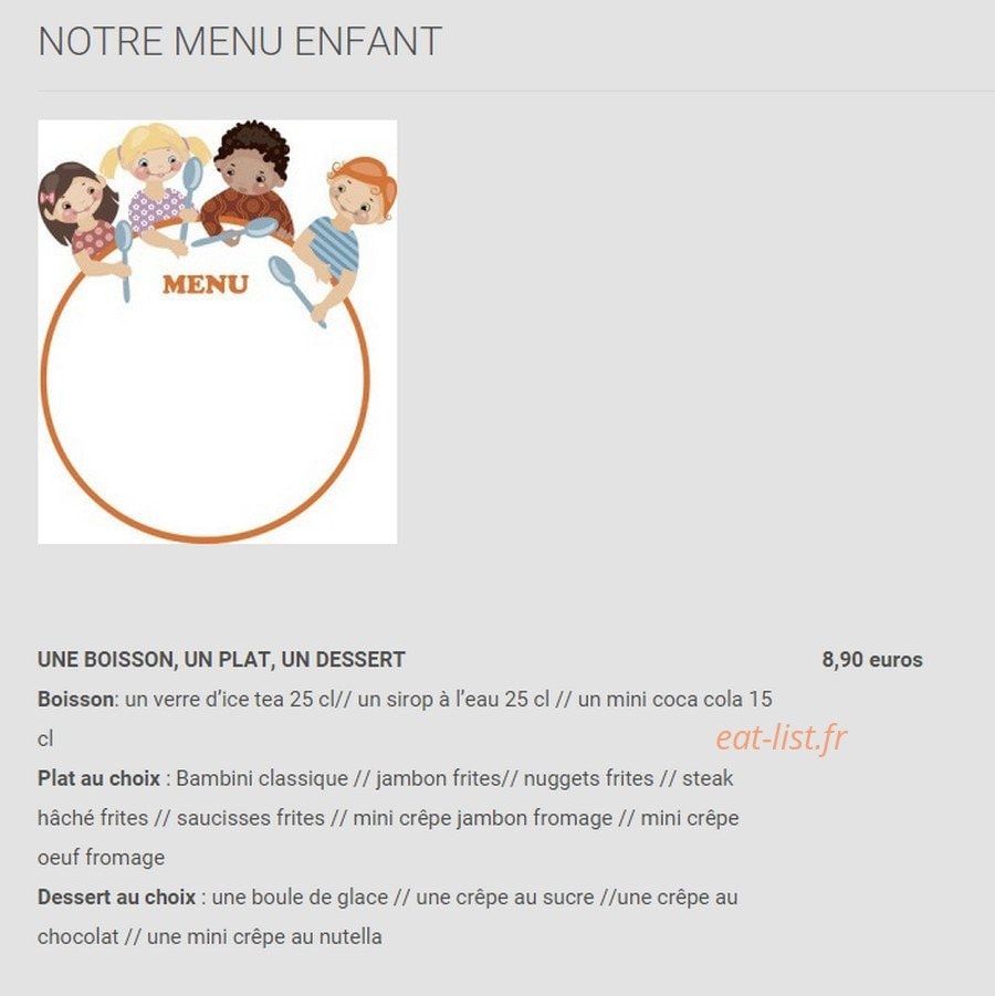 La crêpe dorée — carte page 6