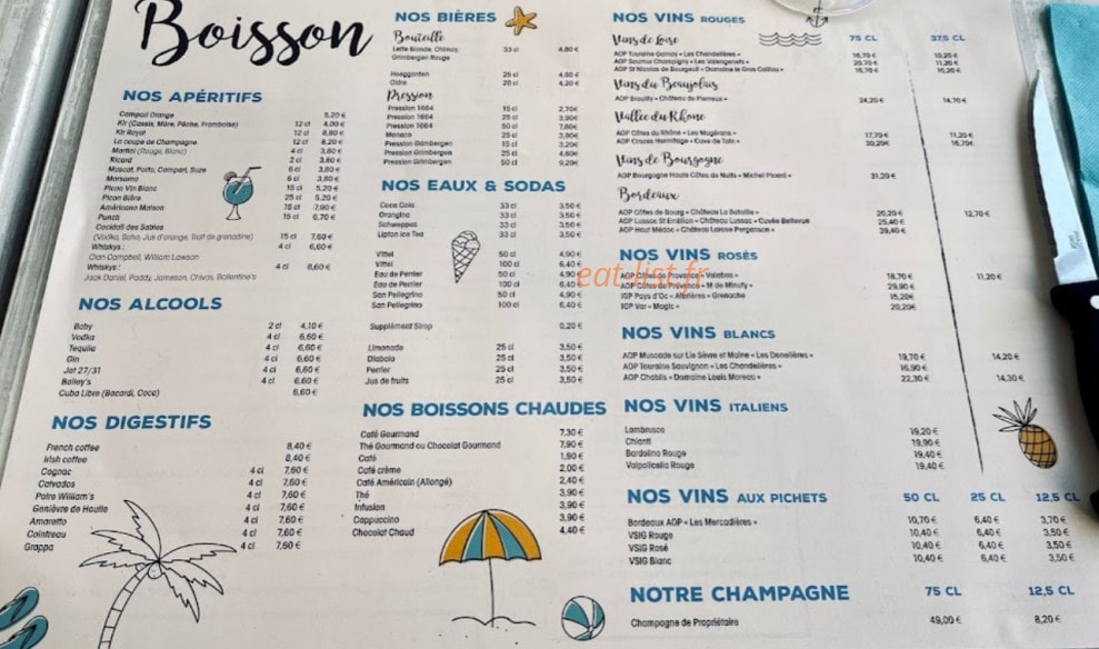 Les Sables — carte page 1