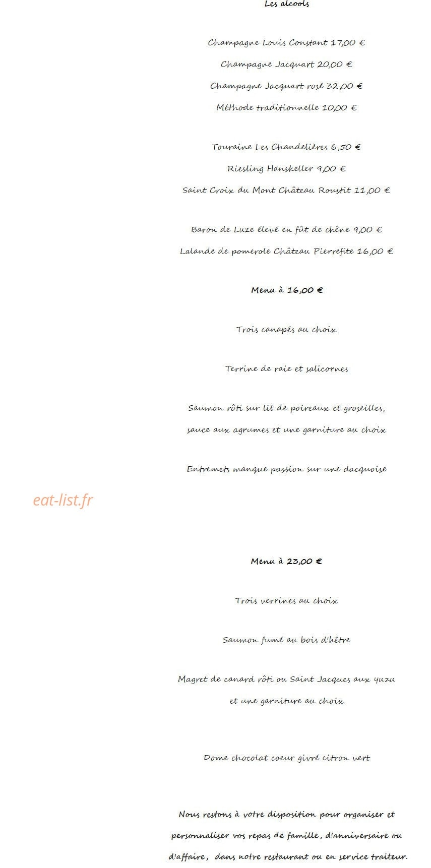 O'Délice — carte page 10